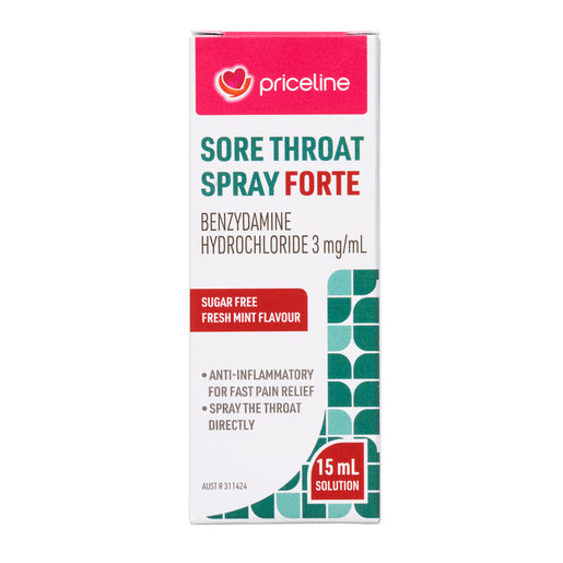 Priceline Sore Throat Spray Forte 15mL - GimmeNow