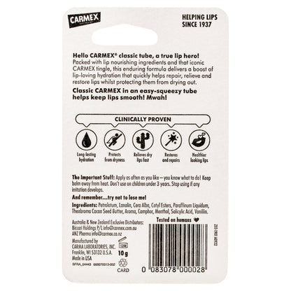 Carmex Classic Lip Balm Tube 10g