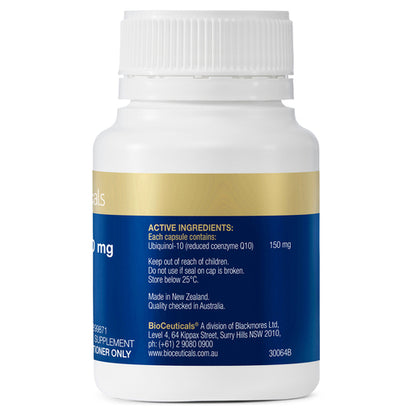 BIOCEUTICALS Ubiquinol BioActive 150mg 60 Capsules