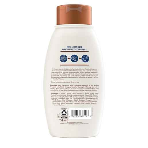 Aveeno Fresh Greens Blend Natural Volumising Conditioner for Fine Hair 354mL