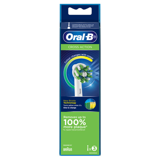 Oral-B Cross Action Replacement Brush Heads 3 Pack