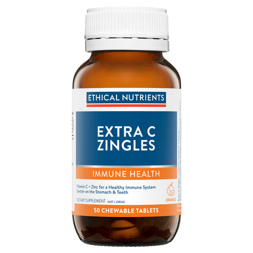 Ethical Nutrients Extra C Zingles Chewable Tablets 50 Tablets