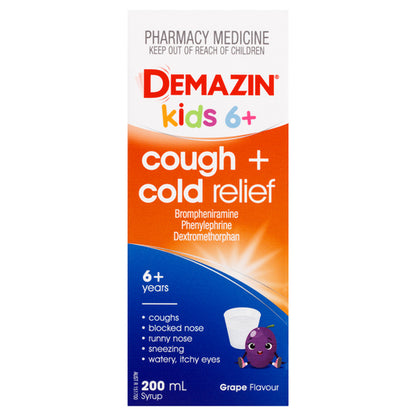 Demazin Cough & Cold Relief Syrup 200mL