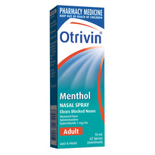 Otrivin Menthol Nasal Spray 10mL