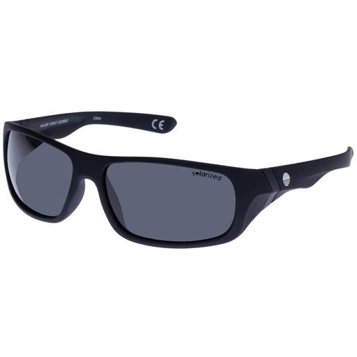 SOLARIZED Racer Wrap Black Men's Sunglasses 1 Pair