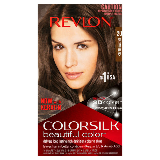 Revlon Colorsilk 20 Brown Black 130mL - GimmeNow