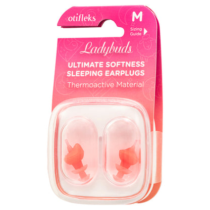 OTIFLEKS Ladybuds Ultimate Softness Sleeping Earplugs Medium 1 Pair