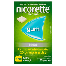 NICORETTE® Nicotine Gum 4mg Extra Strength Classic 75 Pack