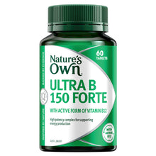 Nature's Own Ultra Vitamin B 150 Forte with Biotin, B3, B6, & B12 for Energy 60 Tablets
