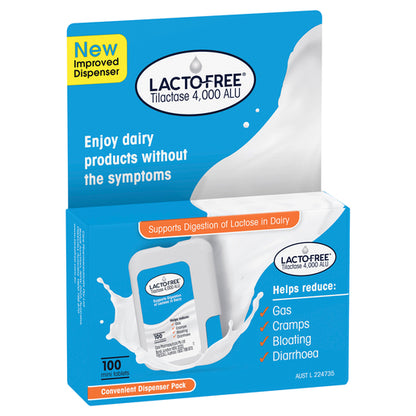 Lacto-Free Tilactase 4,000 ALU 100 Tablets