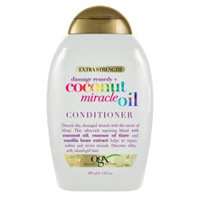 OGX Extra Strength Damage Remedy + Hydrating & Repairing Coconut Miracle Oil Conditioner For Damaged & Dry Hair 385mL