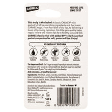 Carmex Classic Lip Balm Original Click Stick SPF 15 4.25g