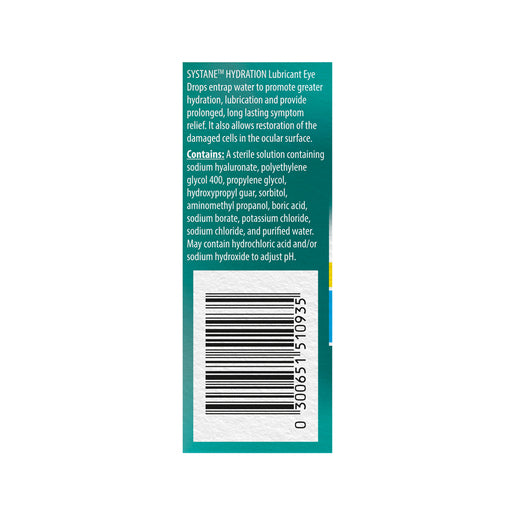 Systane Hydration Lubricant Eye Drops Preservative Free 10mL