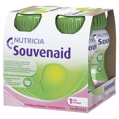 SOUVENAID Strawberry Flavour 4X125mL