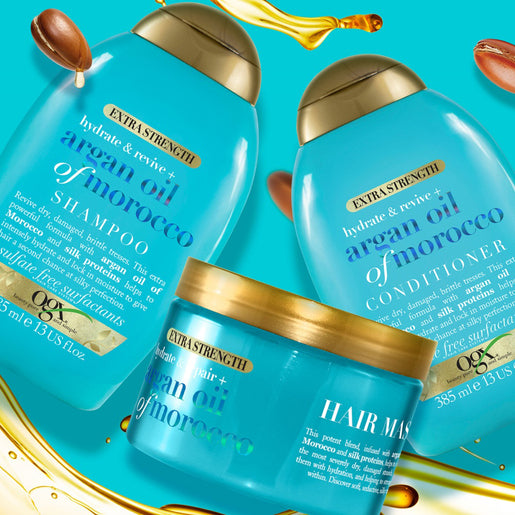 OGX Extra Strength Hydrate & Repair + Argan Oil of Morocco Conditioner For Damaged Hair 385mL