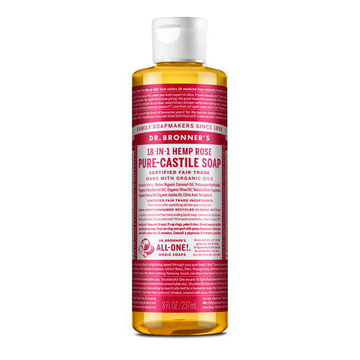DR. BRONNER'S Rose Pure-Castile Liquid Soap 237mL