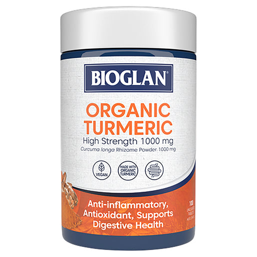 Bioglan Organics Turmeric 1000mg 100 Tablets