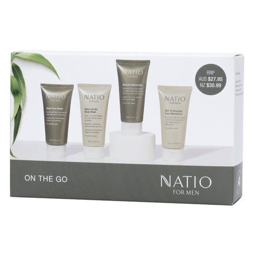 Natio For Men On The Go Travel 4 Piece Set