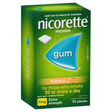 NICORETTE® Nicotine Gum 4mg Regular Strength Fresh Fruit 75 Pack
