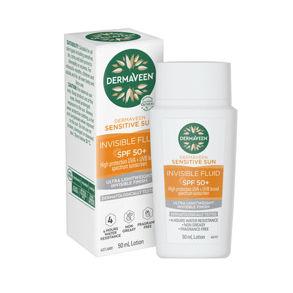 DermaVeen Sensitive Sun Invisible Fluid SPF 50+ 50mL