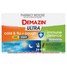 Demazin Ultra Cold & Flu + Cough + Immune Defence 34 Capsules - GimmeNow