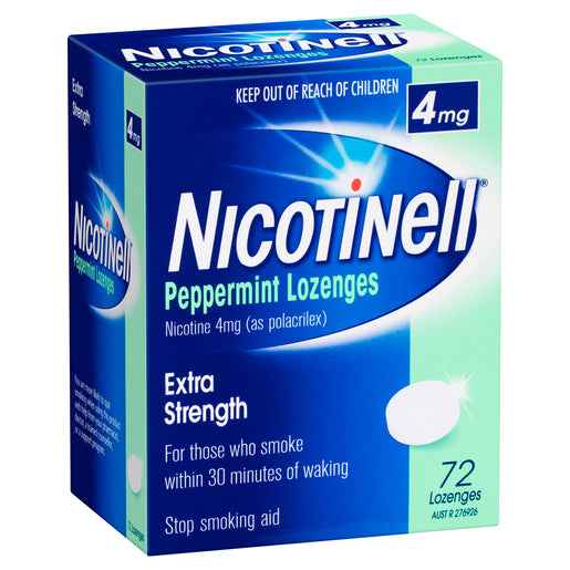 Nicotinell Nicotine 4mg Regular Strength Peppermint 72 Lozenges