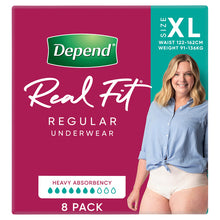 Depend Real Fit for Women Regular Underwear Extra Large 8 Pack