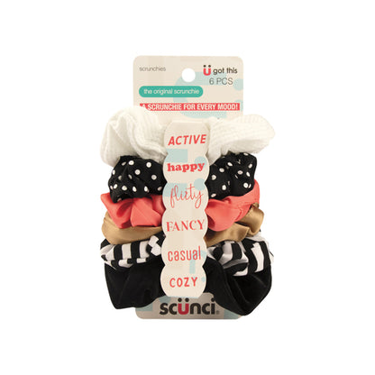 Scunci Mood Scrunchies 6 Pack