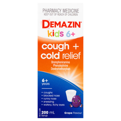 Demazin Cough & Cold Relief Syrup 200mL