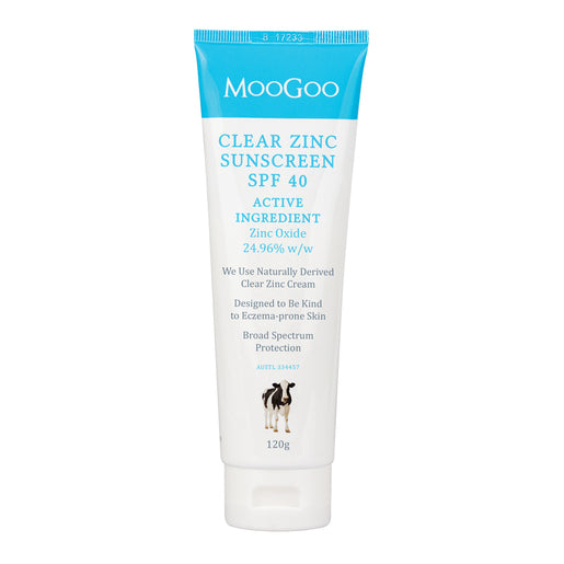 MOOGOO Clear Zinc Sunscreen SPF 40 120g - GimmeNow