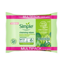Simple Biodegradable Facial Wipes 2 X 25 Wipes - GimmeNow