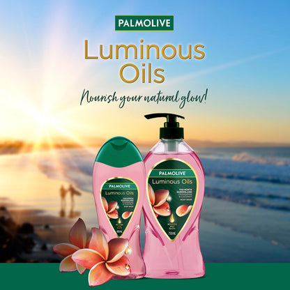 Palmolive Luminous Oils Body Wash Far North Queensland Frangipani & Coconut 750mL - GimmeNow
