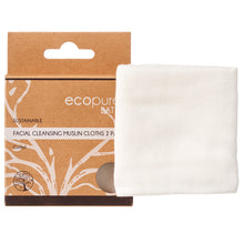 EcoPure Bath Facial Cleansing Muslin Cloth 2 Pack