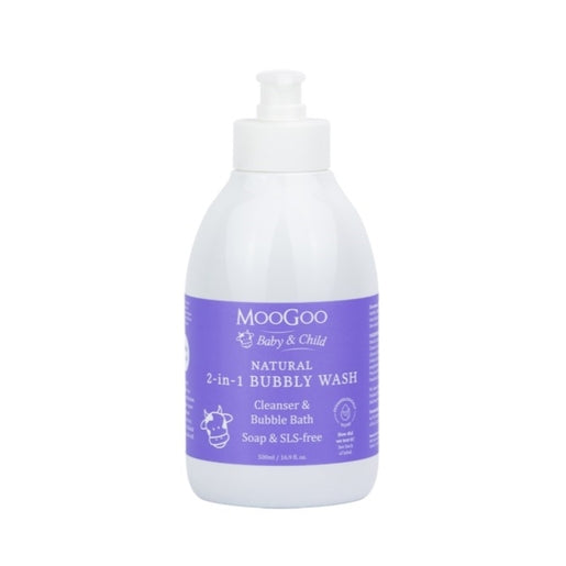 MOOGOO Baby & Child Natural 2-in-1 Bubbly Wash 500mL - GimmeNow