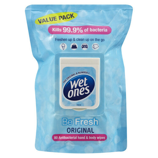 Wet Ones Be Fresh Original 80 Wipes - GimmeNow