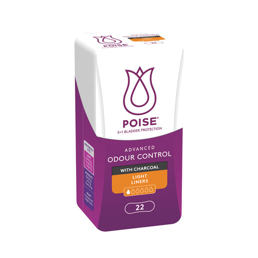 Poise Charcoal Light Liners 22 Pack - GimmeNow
