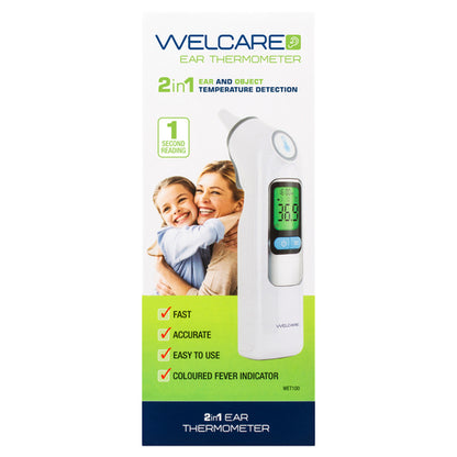 Welcare 2 in 1 Ear Thermometer 1 Each
