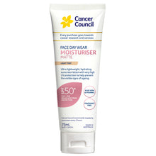 Cancer Council Face Day Wear Moisturiser Matte SPF 50+ Light Tint 75mL - GimmeNow