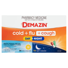 Demazin Cold + Flu + Cough Day + Night 48 Capsules