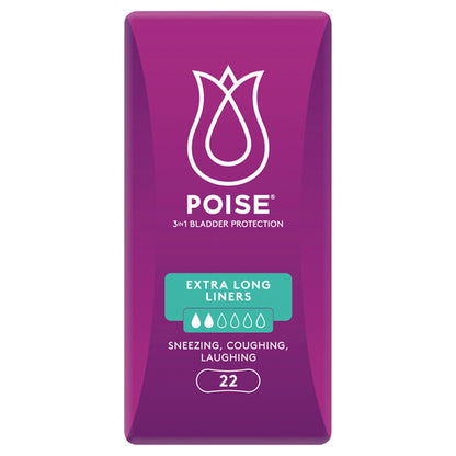 Poise Extra Long Liners 22 Pack