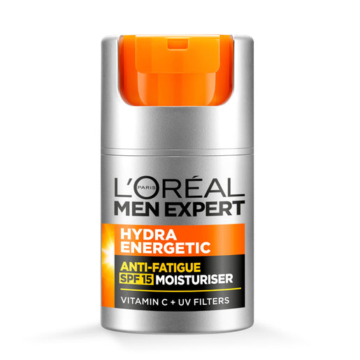 L'Oréal Paris Men Expert Hydra Energetic Anti-Fatigue Men's Facial Moisturiser with Vitamin C and SPF15 50mL - GimmeNow