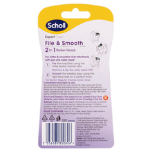 Scholl ExpertCare File and Smooth 2 in 1 Roller Head 2 Pack