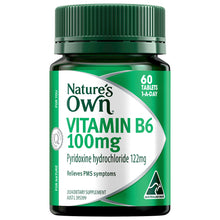 Nature's Own Vitamin B6 100mg with Vitamin B for Energy + Women's Health 60 Tablets