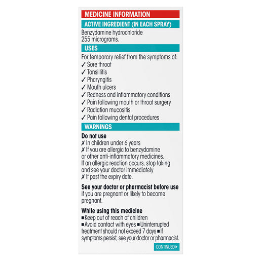 Difflam Sore Throat Spray 176 Sprays