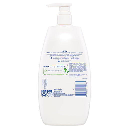 NIVEA Rich Lather Body Wash Soft & Almond Oil 1 L
