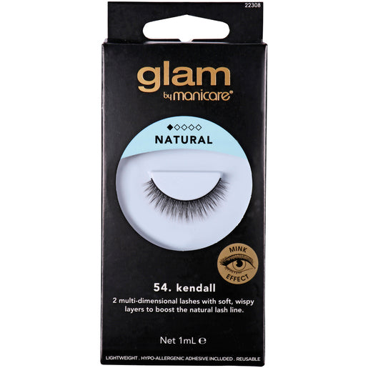 Glam by Manicare 56. Kendall Mink Effect Lashes 1 Pair