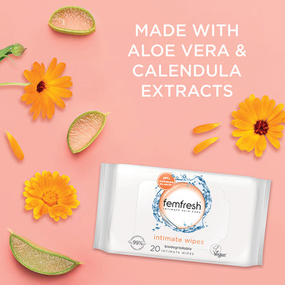 Femfresh Daily Wipes 20 Wipes