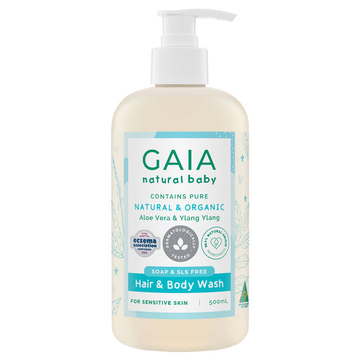 GAIA Natural Baby Hair & Body Wash 500mL - GimmeNow