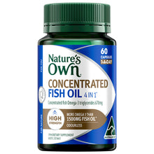 Nature's Own 4-In-1 Concentrated Fish Oil 60 Capsules