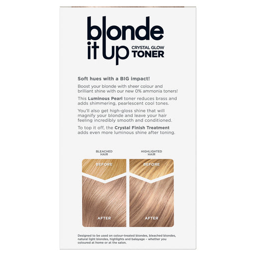 Clairol Blonde It Up Crystal Toners Demi-Permanent Hair Colour Luminous Pearl 1 Pack - GimmeNow